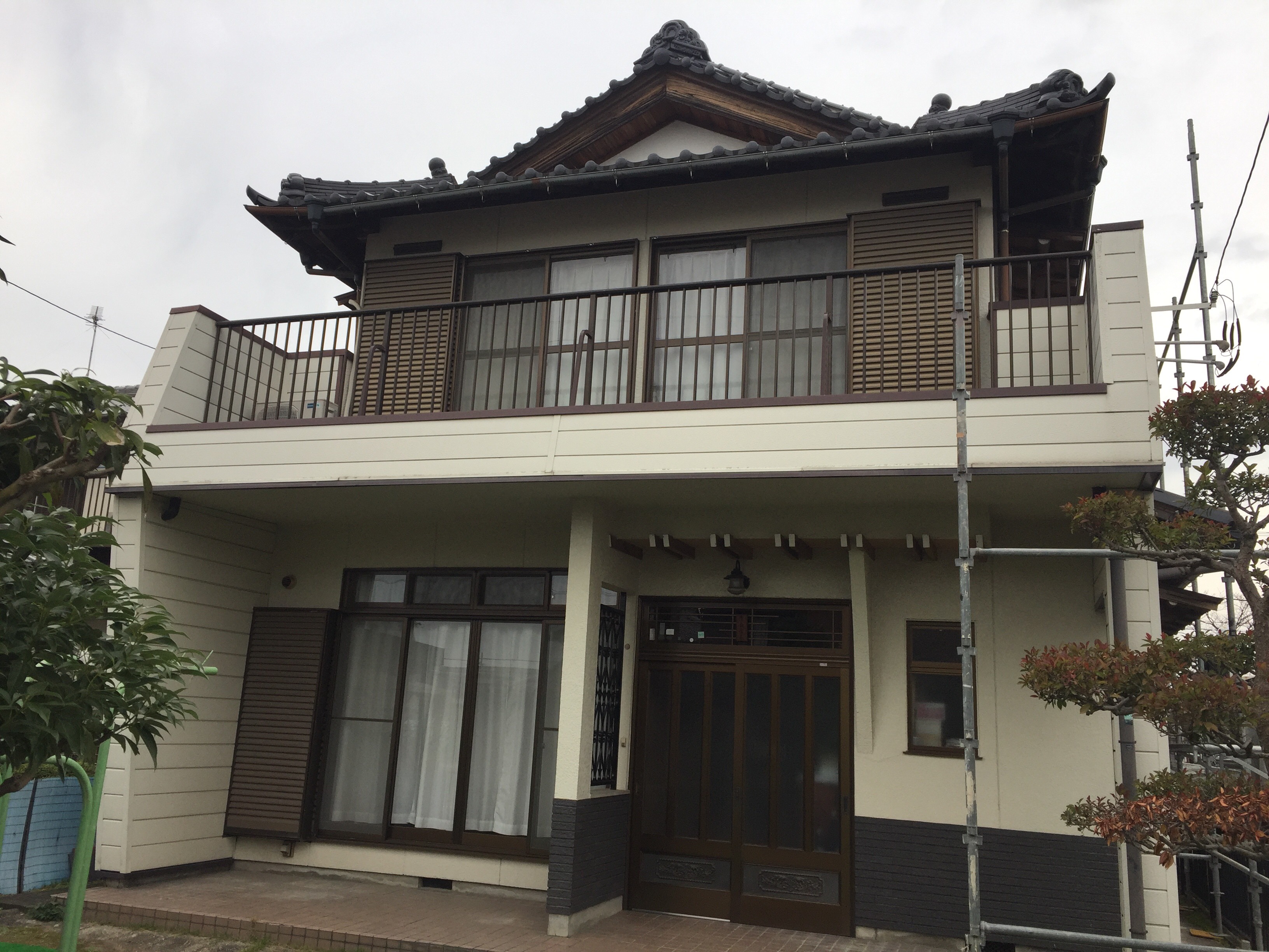 本巣郡北方町S様邸 足場架設