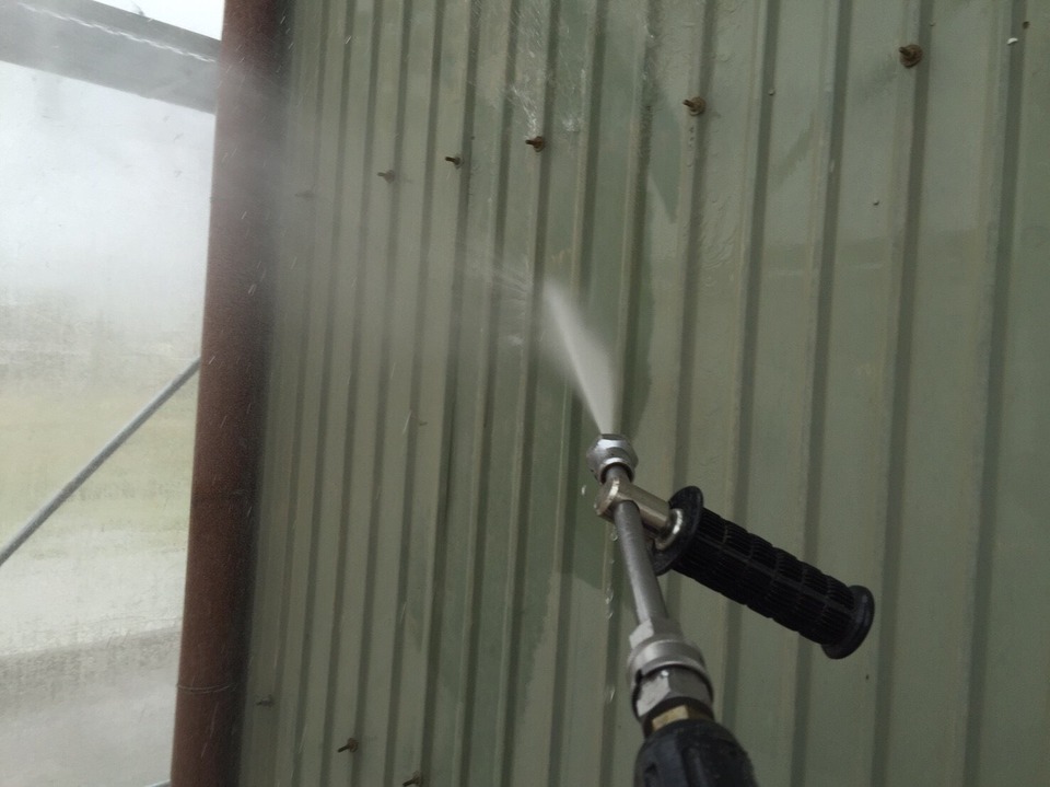 揖斐郡池田町 塗装前の高圧洗浄は雨の日でも出来ます