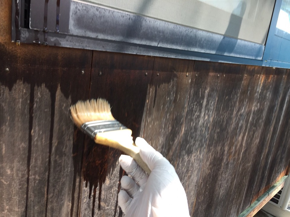 揖斐郡揖斐川町 外壁の塗装工事が始まっています
