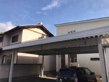 岐阜　池田　車庫塗装